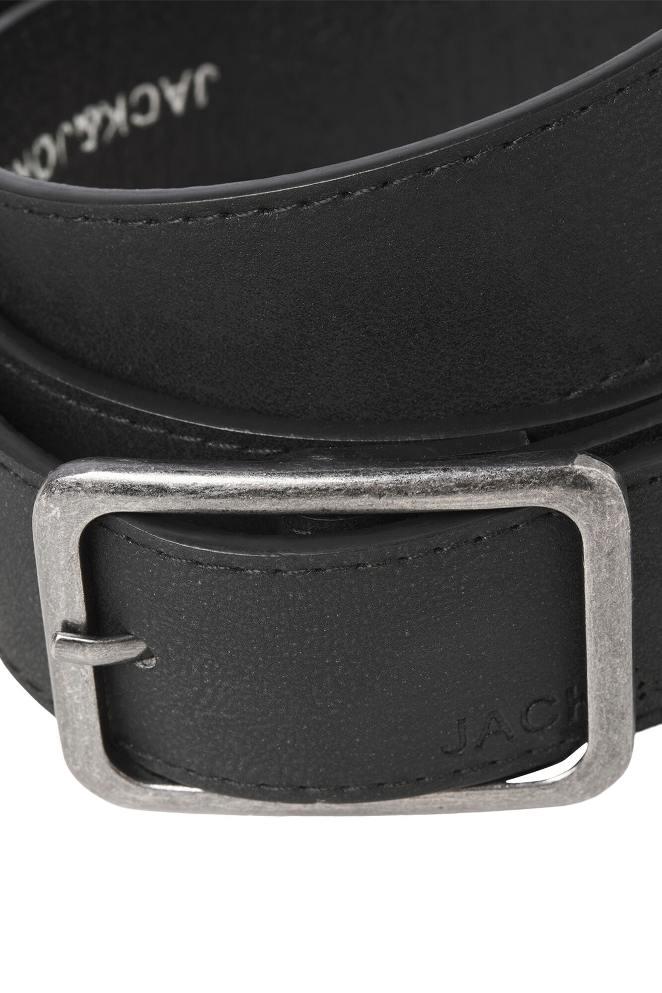 Jack & Jones Cintur&oacute;n hebilla piel sint&eacute;tica