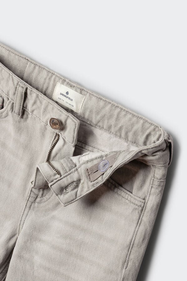 Springfield Kids Pantal&oacute;n denim ligero ni&ntilde;o gris