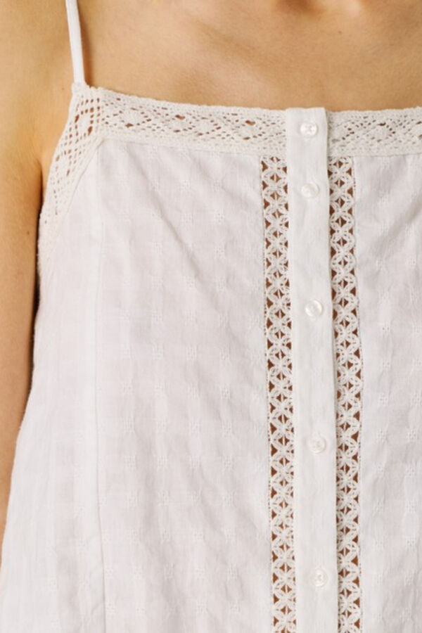 Pepe Jeans Top tirantes ajustable blanco