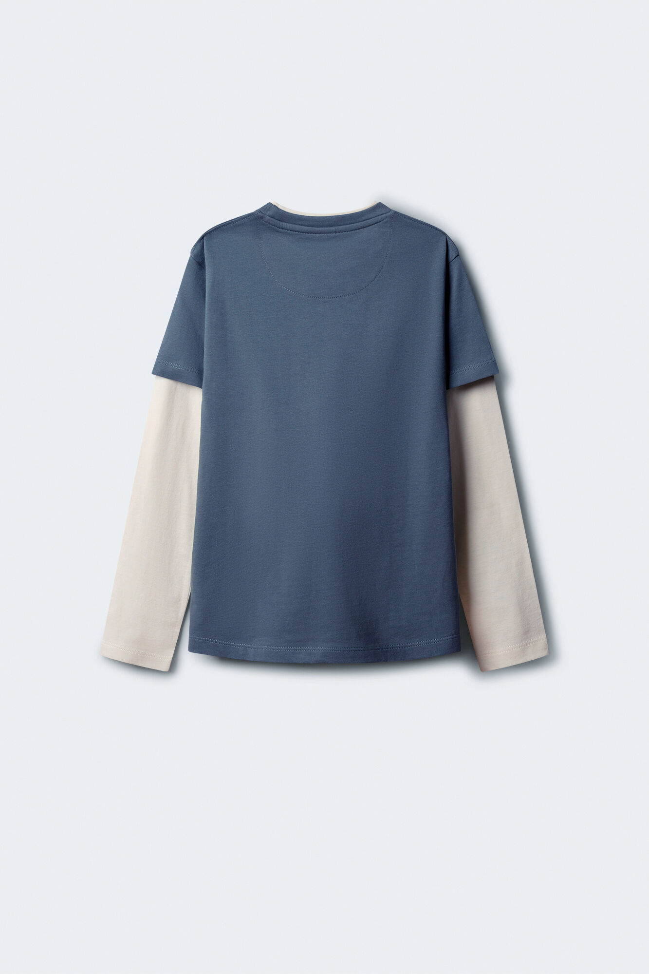 Springfield Kids Camiseta manga comprida masculina de manga dupla