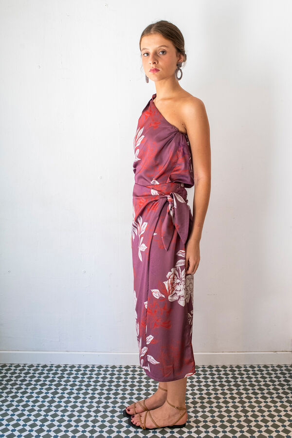 Cul Sac Falda midi cruzada blanco