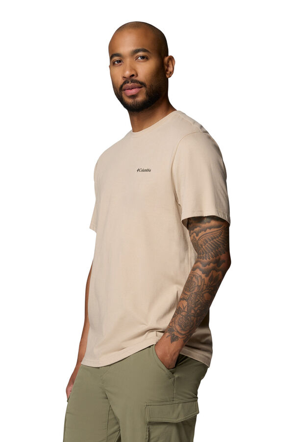 Columbia Camiseta con estampado de naturaleza en la espalda nude