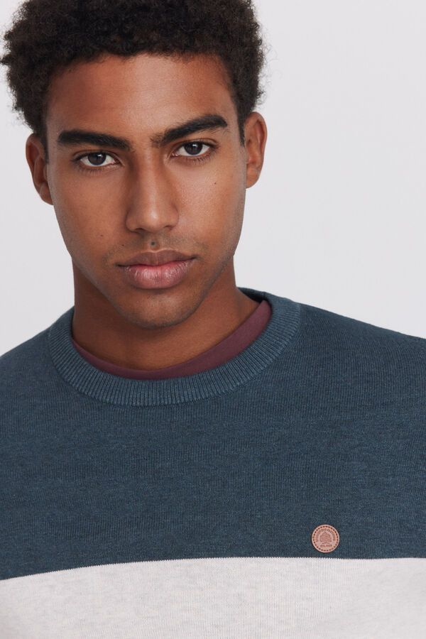 Springfield Colour block basic jumper blue