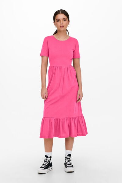 Springfield Langes Kleid pink
