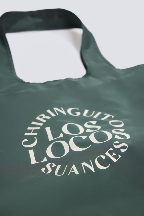 Springfield Tote bag chiringuito " los locos" verde