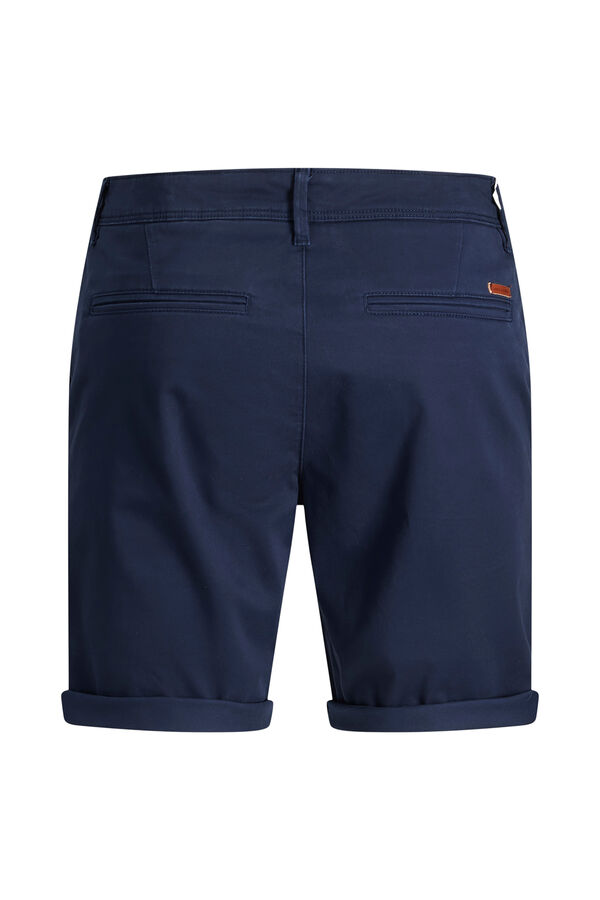 Springfield Regular fit chinos style Bermuda shorts navy