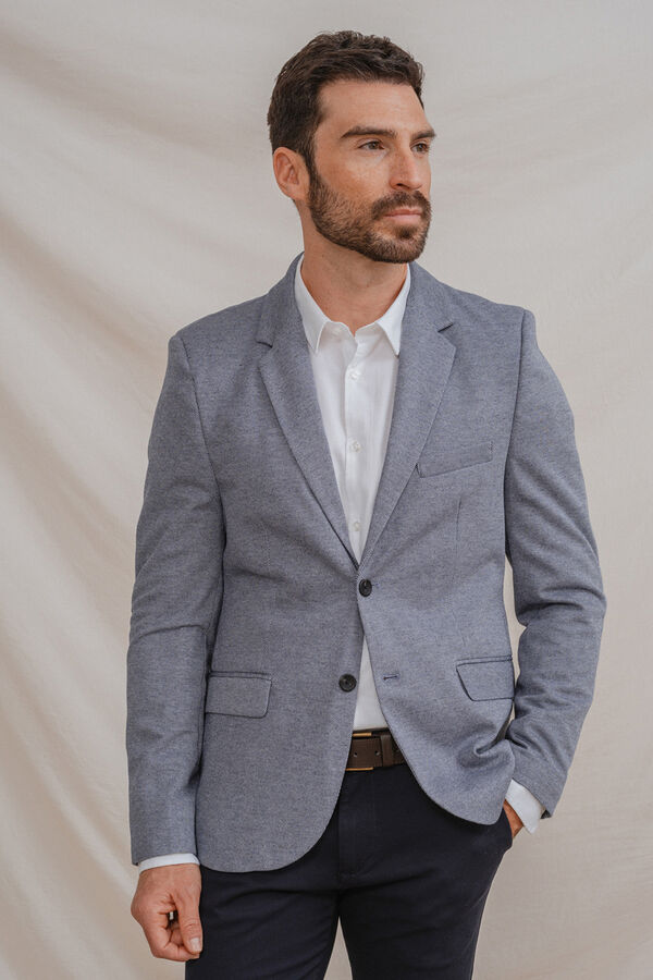 Celopman Casual Blend Blazer  blue