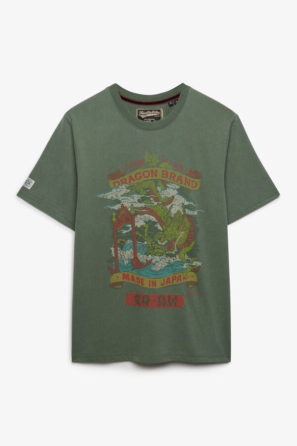Superdry Japanese print short-sleeved T-shirt printed