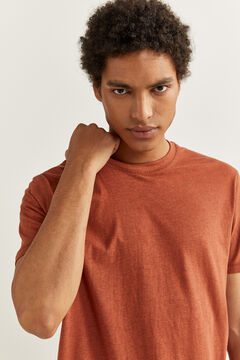 Springfield T-SHIRT MANGA CURTA TEXTURADA bordeaux