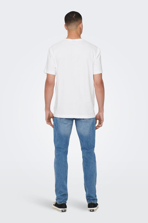 Springfield Essential regular fit T-shirt white