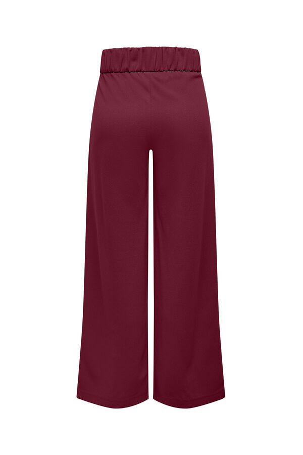 Springfield Long wide-fit trousers brick