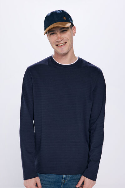 Springfield Double structured long sleeve -shirt blue