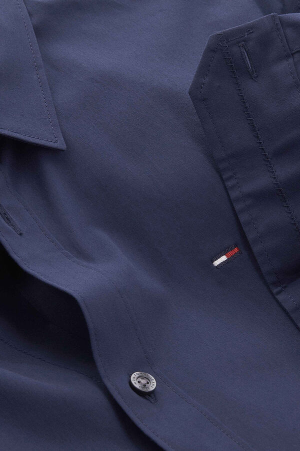 Tommy Jeans Slim stretch shirt blue