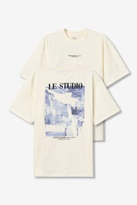 Tiffosi Camiseta relaxed con bordado en la espalda