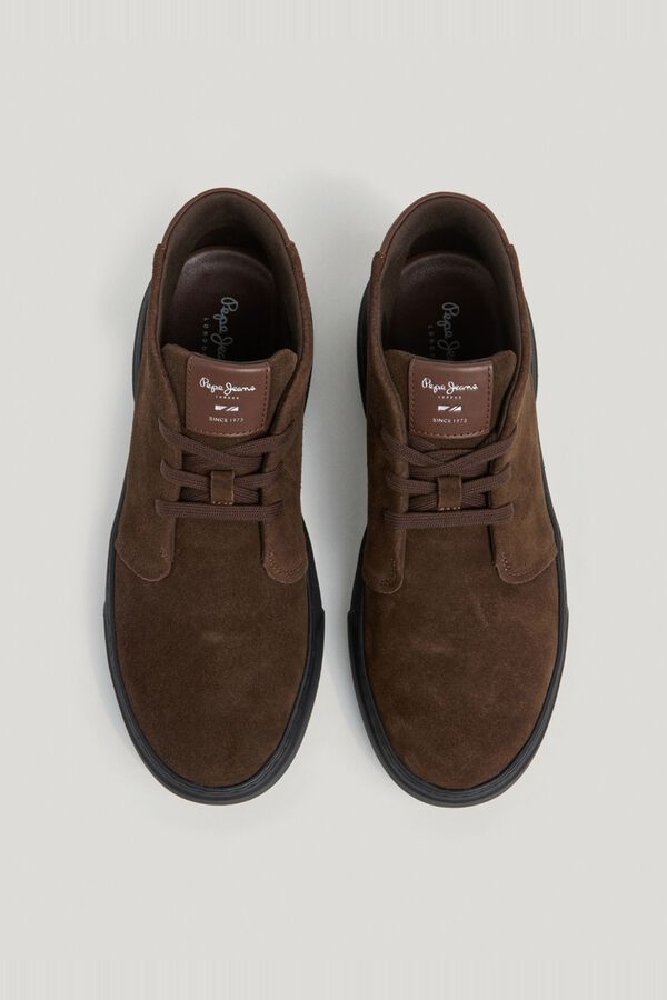 Pepe Jeans Lightweight suede boots brown