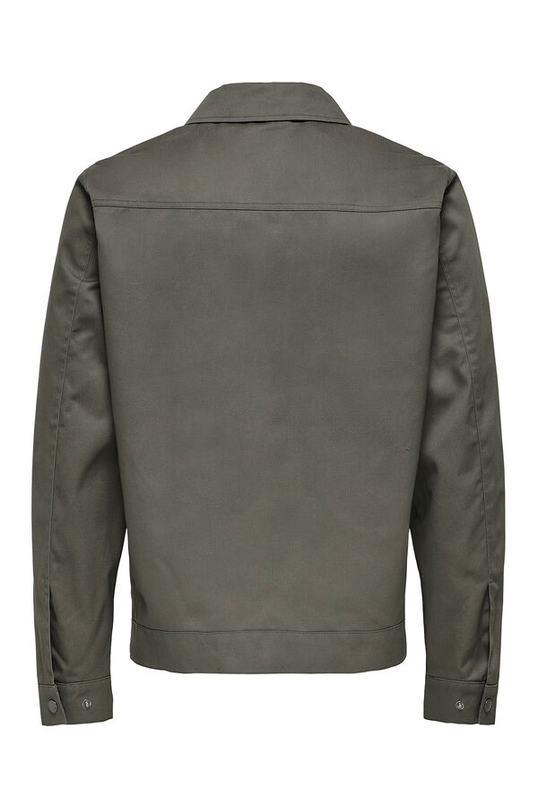 Only & Sons Chaqueta sarga marr&oacute;n
