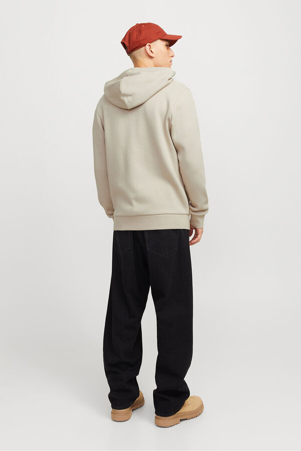 Jack & Jones Sudadera b&aacute;sica cremallera gris