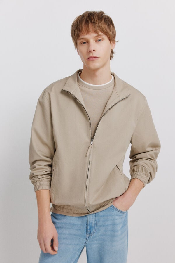 Springfield Linen cotton lightweight jacket nud