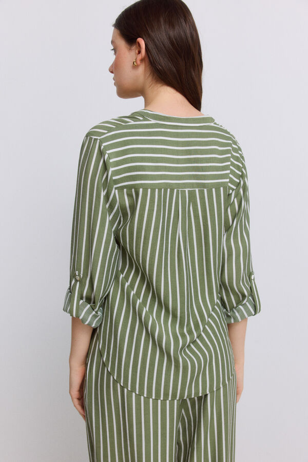 Springfield Blouse col en V imprim&eacute;