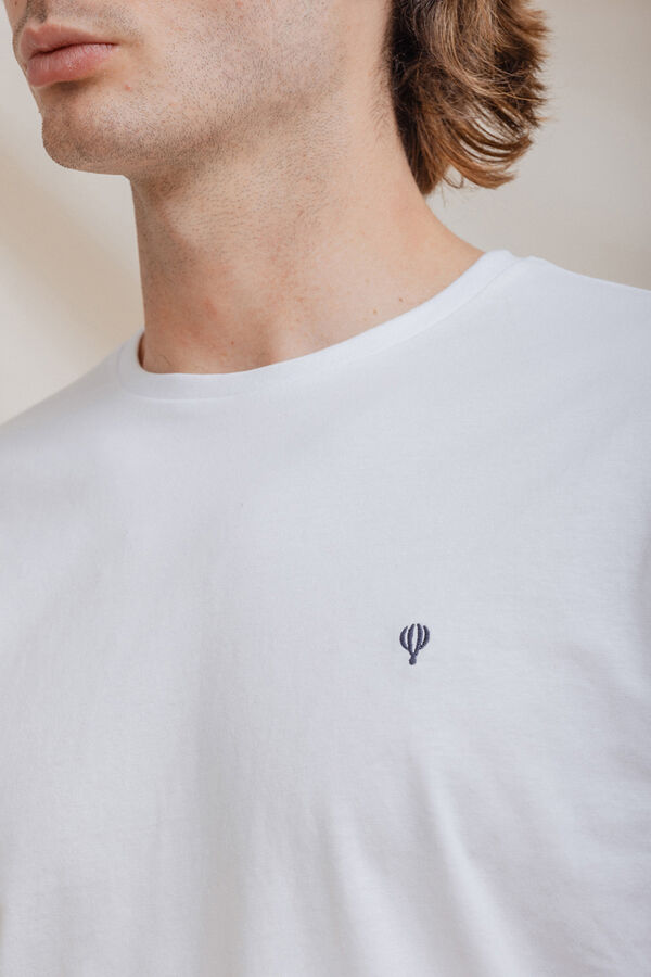 Celopman Camiseta B&aacute;sica blanco