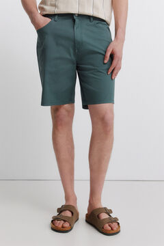 Springfield Lightweight 5-pocket washed regular fit Bermuda shorts