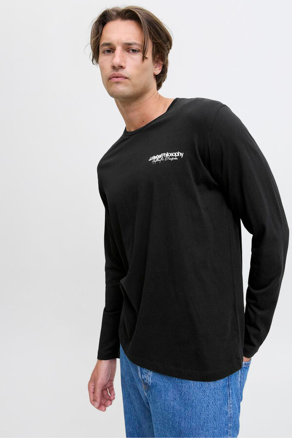 JJ REBEL Regular fit T-shirt Crna