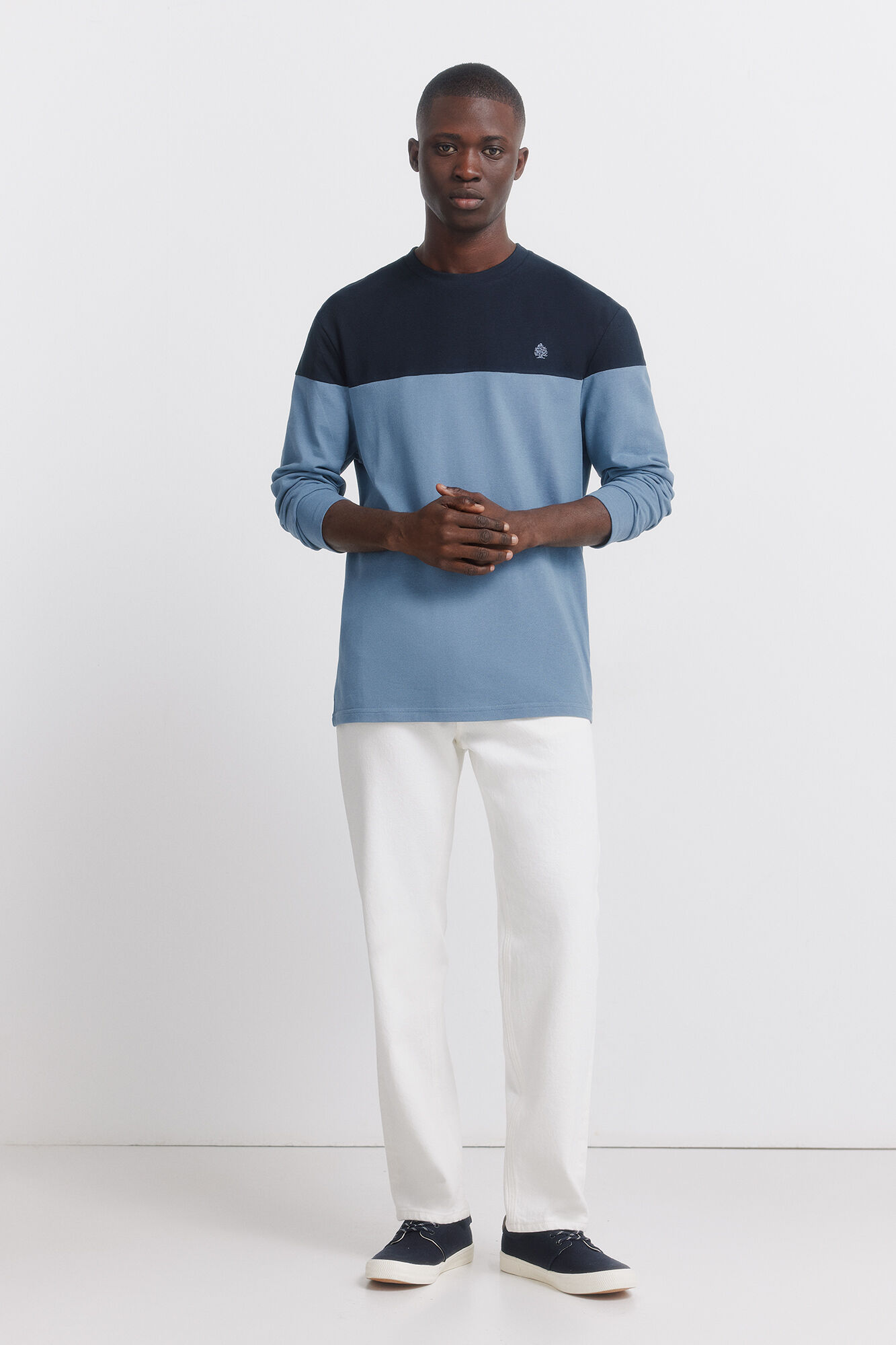 Springfield Color block long sleeve T-shirt