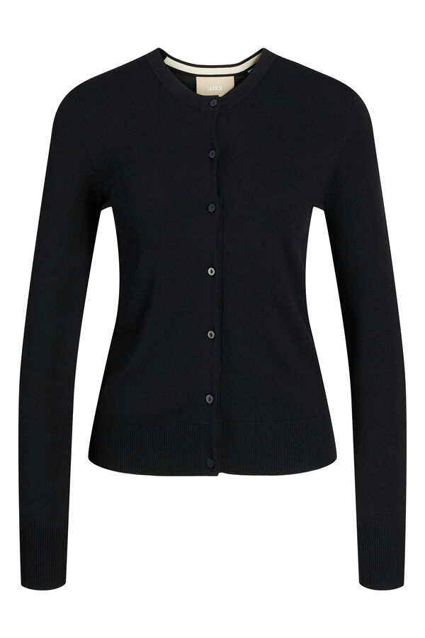 Jack & Jones Plain Fine Knit Cardigan black