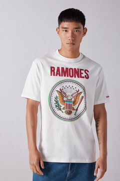 Springfield T-shirt Ramones Tour 1995 écru