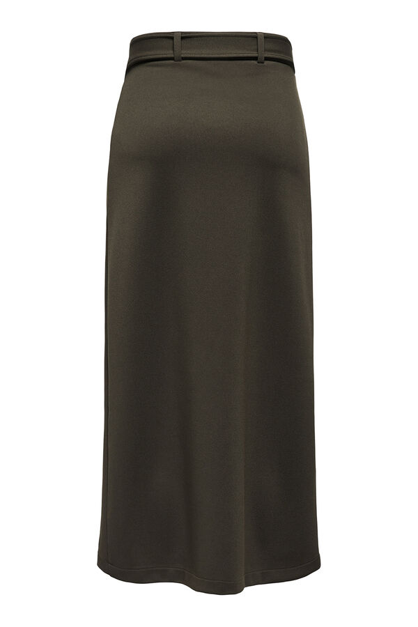 JDY Long wrap skirt nude