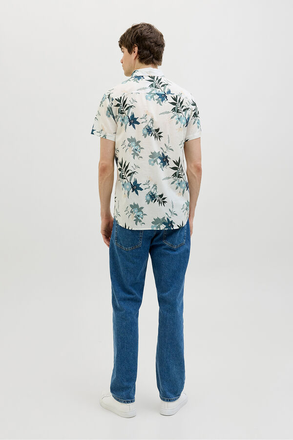 JJ REBEL Printed shirt white