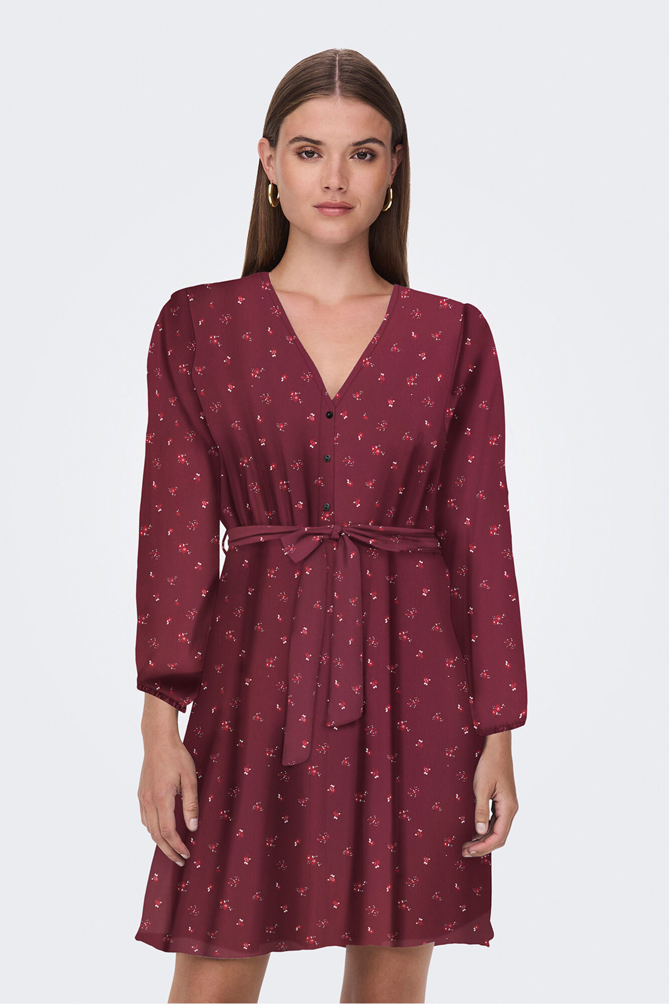 Only Vestido curto de gaze