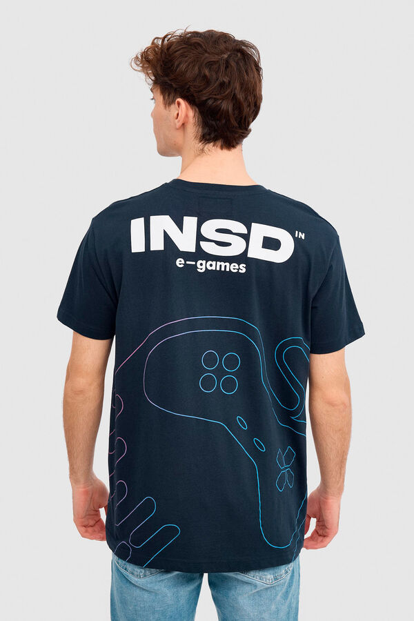 Springfield T-shirt Estampado Gamer marinho