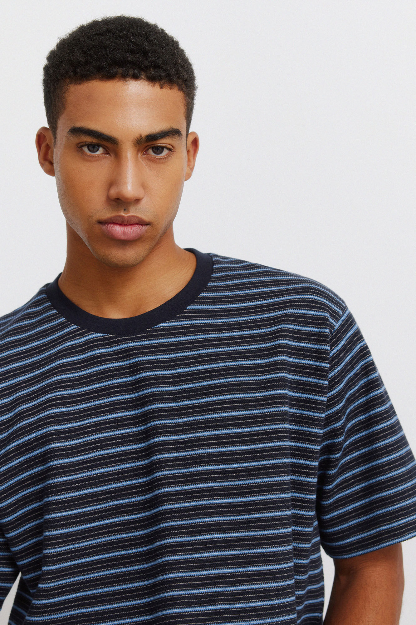 Springfield Piqu&eacute; striped T-shirt