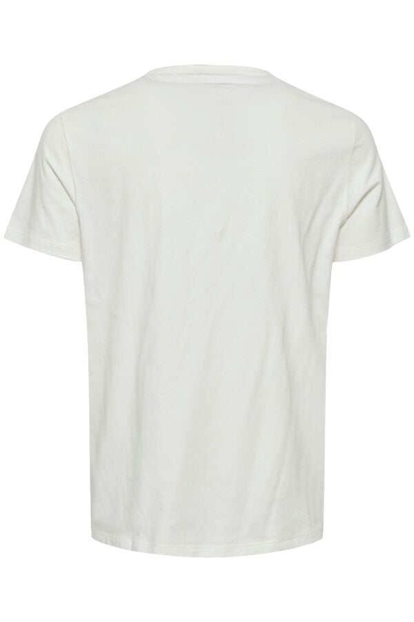 Springfield T-shirt Manga Curta Print Logo branco