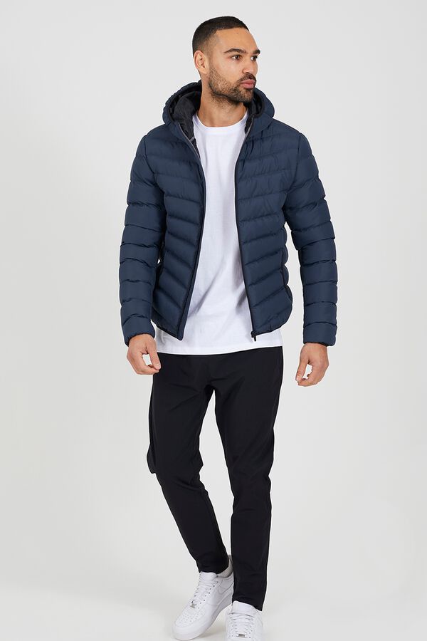 Brave Soul Lightweight puffer jacket blue