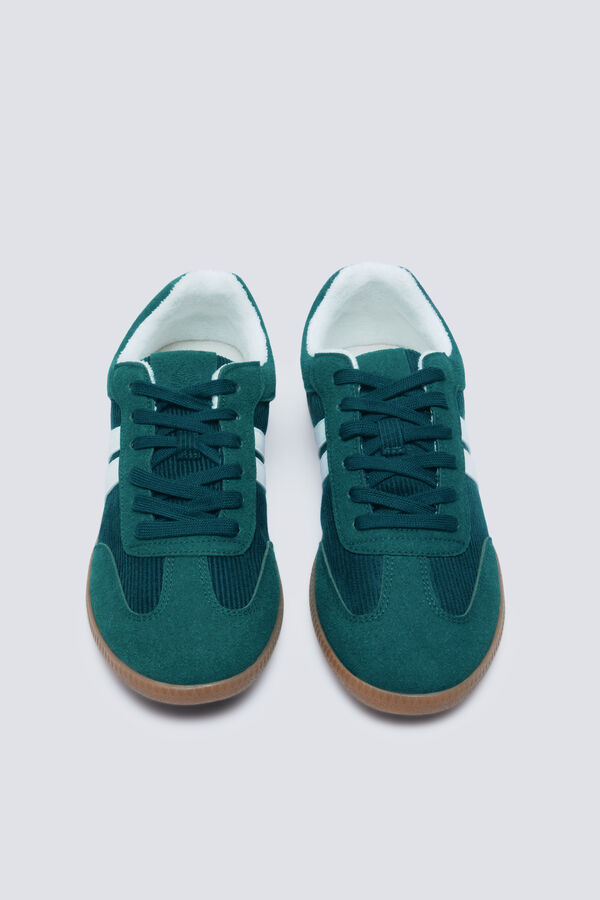 Springfield Green corduroy sneakers green