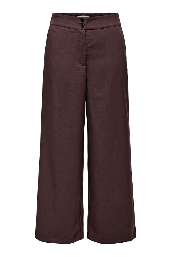 JDY Weite, flie&szlig;end Hose Rot