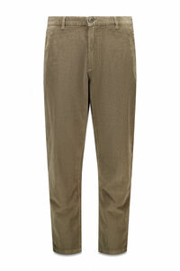 Springfield Cal&ccedil;as chino slim fit confort&aacute;vel de veludo cotel&ecirc; lavado