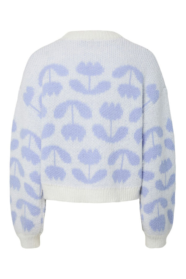 Pieces Floral print round neck sweater printed