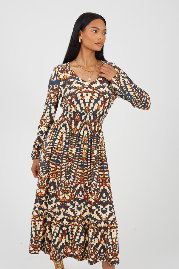 Brave Soul Long print dress Print