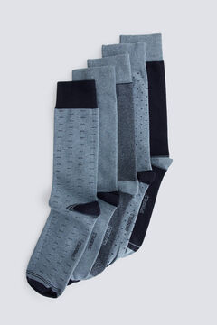 Springfield Blue long socks 5-pack blue