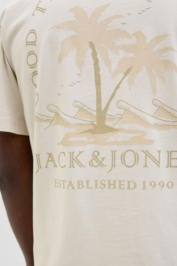 Jack & Jones Slim backprint T-shirt grey