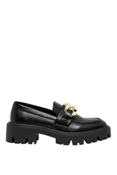 Springfield Chunky loafer with metallic buckle black
