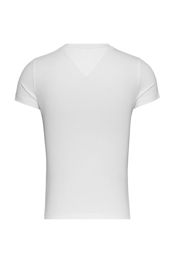 Springfield T-shirt de mulher Tommy Jeans branco