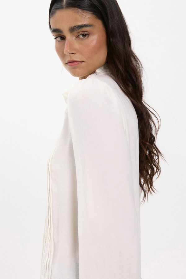 JDY Camisa manga larga blanco