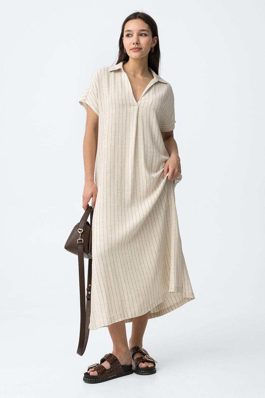 Vestido relaxed rayas