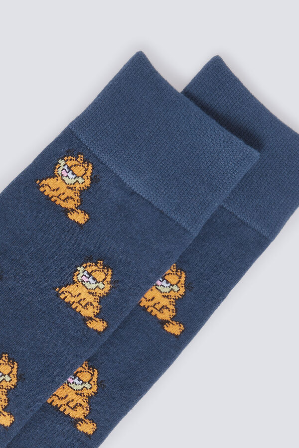 Springfield Garfield knee-high sock blue