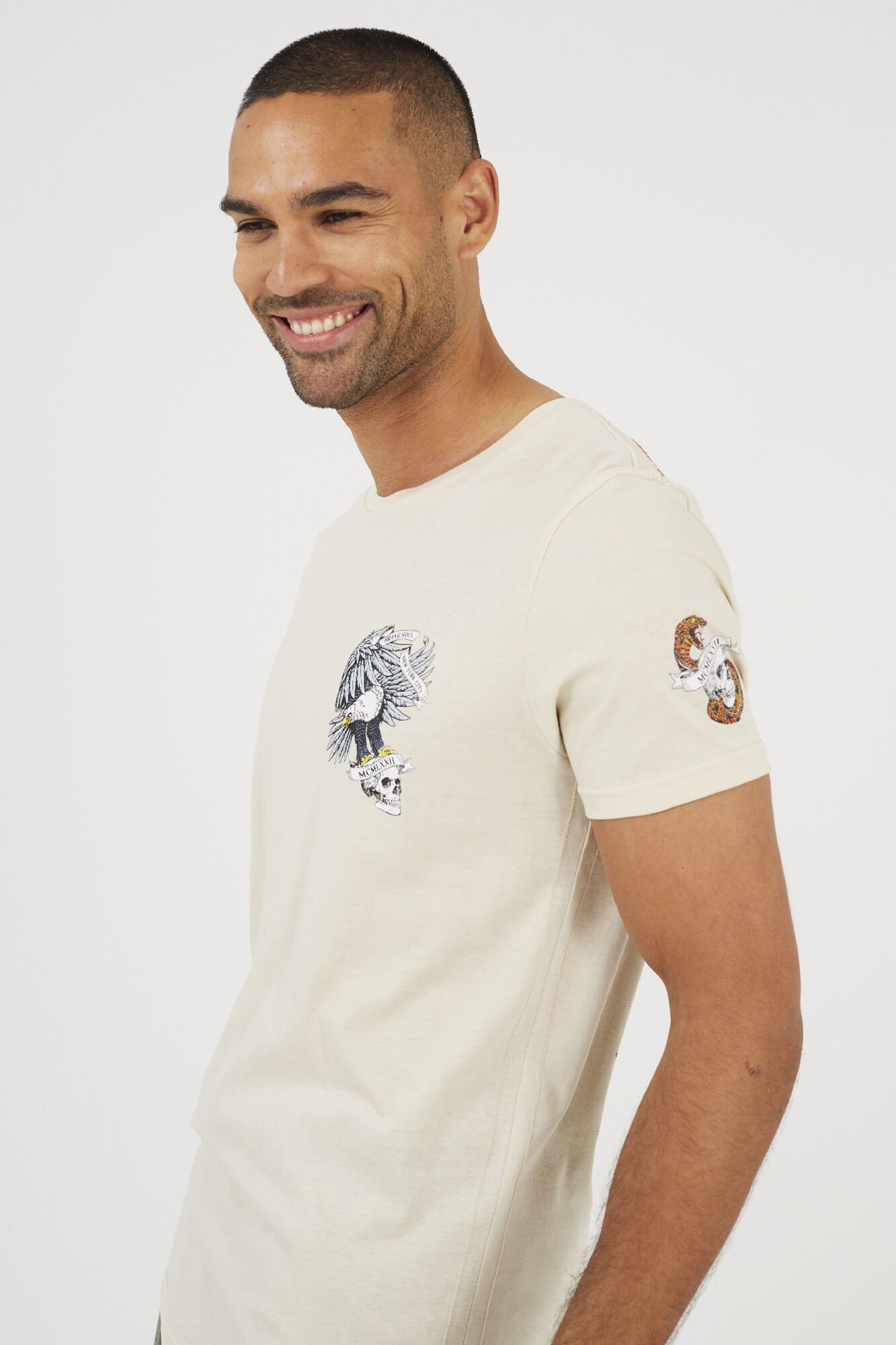 Brave Soul Camiseta manga corta estampada