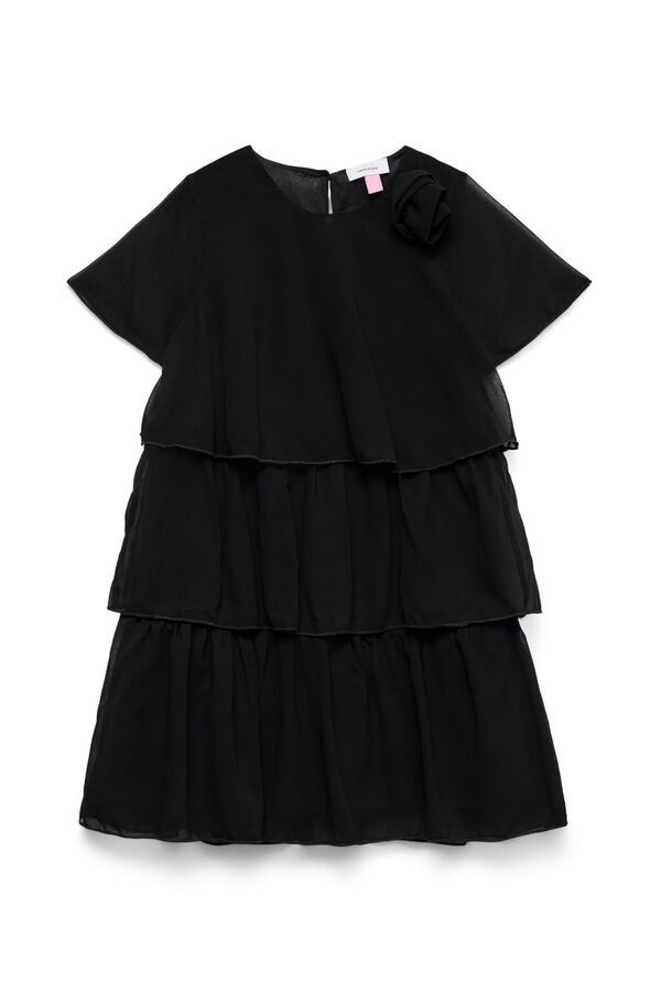 Vero Moda Girl Ruffled cut dress  noir